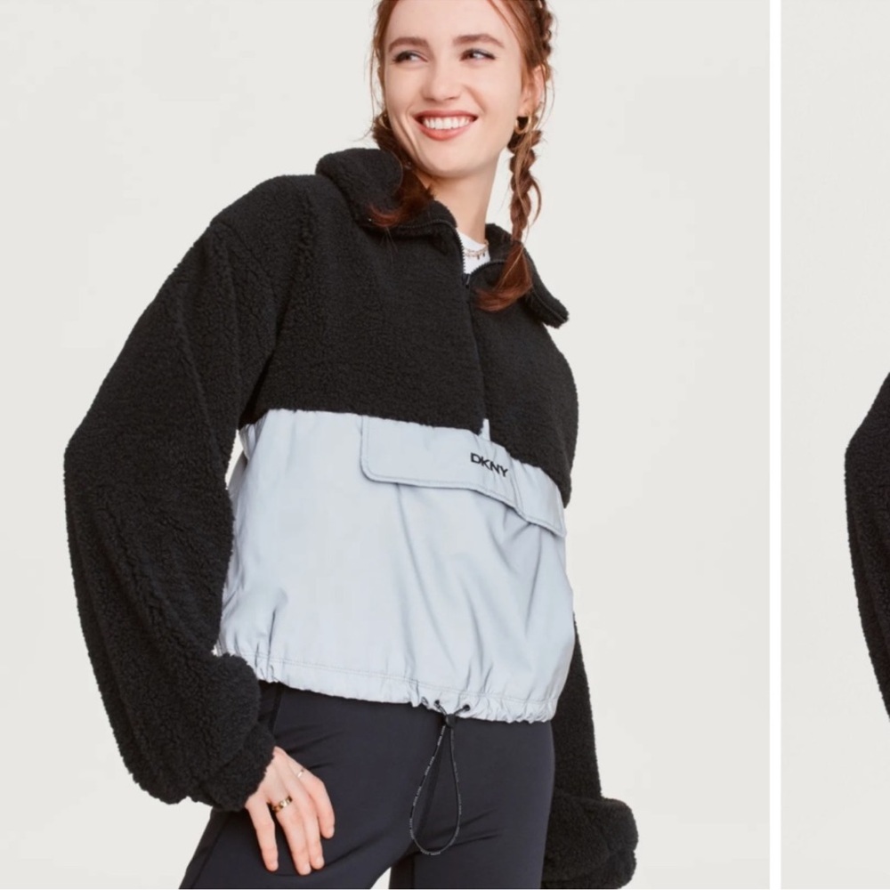 ☀️ DKNY Women's Roebling Fleece Half-Zip Pullover